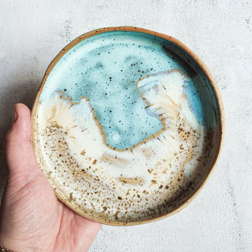 SBO-CPSTE03 Sotneware Hand Thrown Coastline Dinner Plate Irish Gift ShamrockGift.com