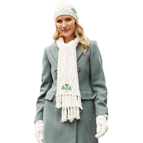 PF7461-OS Women's Irish Shamrock Knit Gloves Shop online on ShamrockGift.com