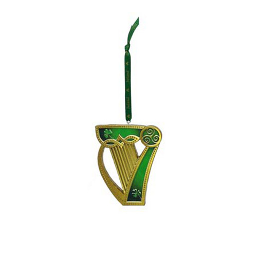 CL-103-411 Irish Harp Ornament  Gift ShamrockGift.com