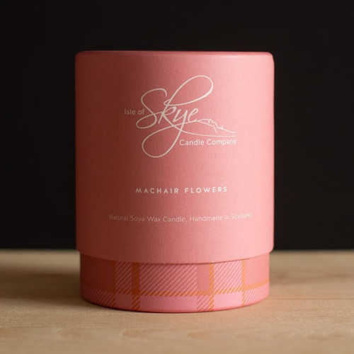 SC-MF Machair Flowers Candle Front view ShamrockGift.com