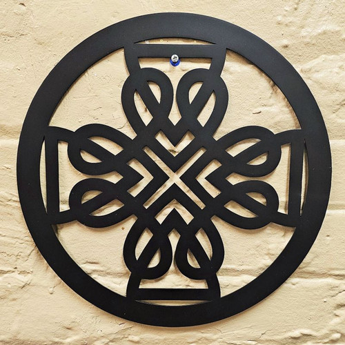 EWH131 BM Irish Celtic Cross Wall Art ShamrockGift.com