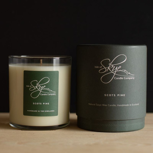 SC-SP Scots Pine Candle Front view ShamrockGift.com