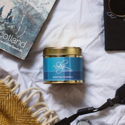 SC-TC-SB Scottish Bluebell Travel Container Handmade Candle ShamrockGift.com