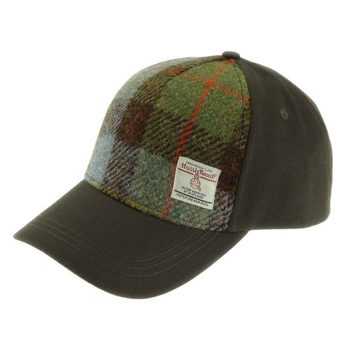 GA BC1000 COL015 Harris Tweed Ladies Baseball Cap Macleod Tartan ShamrockGift.com