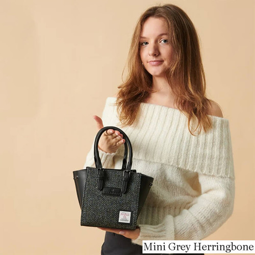 ISL-8350 Harris Tweed Mini Caillie Tote Bag Lifestyle Online on ShamrockGift.com