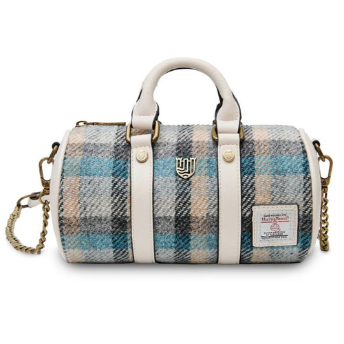 ISL-8823 Harris Tweed Mini Duffel Bag  Islander Tartan ShamrockGift.com