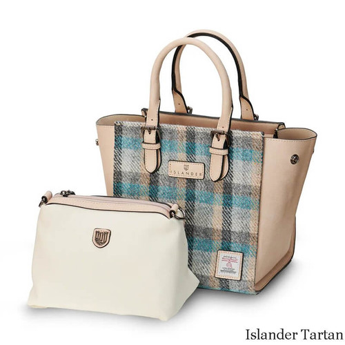 ISL-8360 Harris Tweed Medium Caillie Tote Bag  Islander ShamrocGift.com