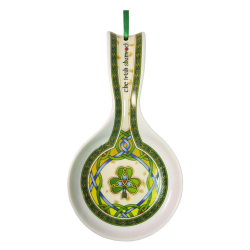 Buy Now CL-73-10 Shamrock Spoon Rest irish Gift on ShamrockGift.com