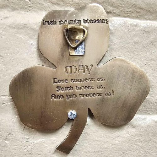 EWH113.1-AB Irish Shamrock Home Family Blessing Wall Decor ShamrockGift.com
