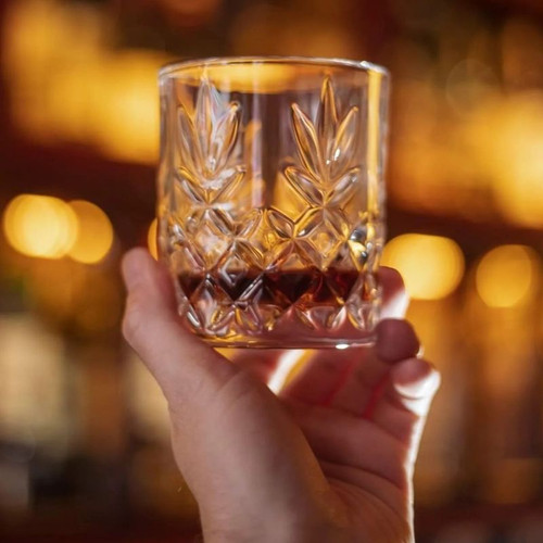 SHOP NOW G350064 Crystal Whiskey Glass Lifestyle ShamrockGift.com