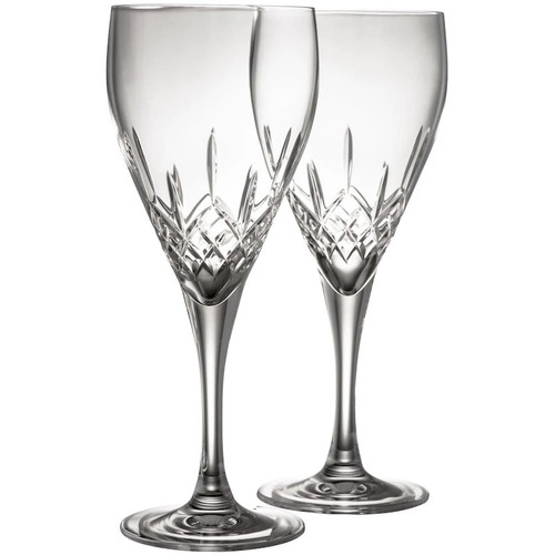 G222902 Galway Irish Crystal Red Wine Glasses Set of 2 ShamrockGift.com