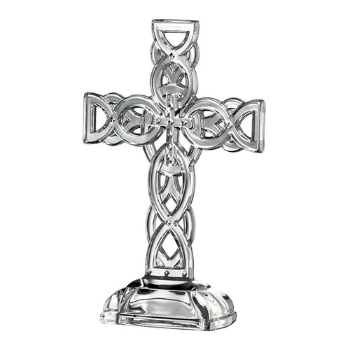 G34002 Galway Crystal Celtic Cross ShamrockGift.com