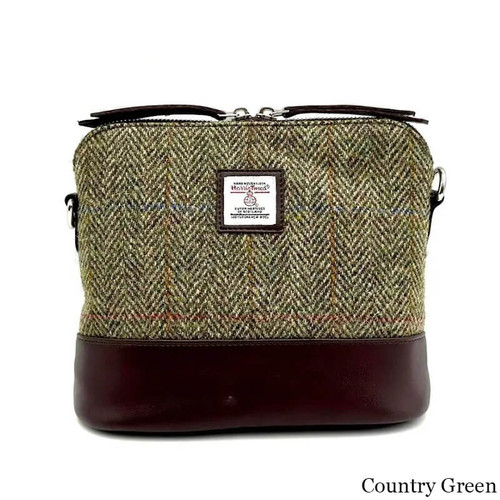 MCS CB5003 C001T Handcrafted Harris Tweed Square Shoulder Bag ShamrockGift.com
