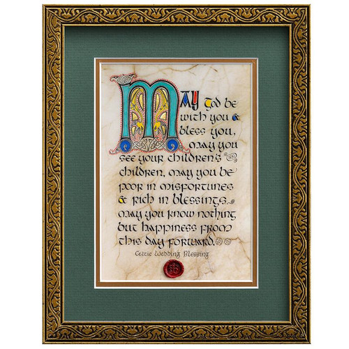 CC-4104GGR Traditional Irish Love Blessing Wall Art ShamrockGift.com
