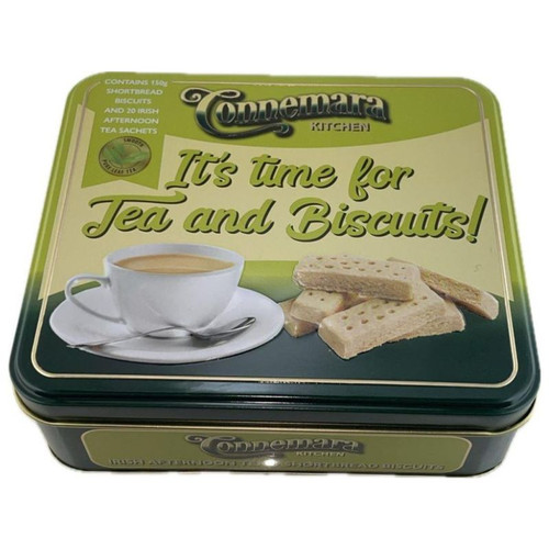 JCW-82001 Connemara Irish Tea Set with Tea Bags & Shortbread Biscuits Afternoon ShamrockGift.com