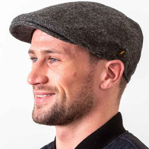 HOF-DUBFC-Charcoal-Ref-6200-01 Authentic Irish Scally Flat CapShamrockGift.com