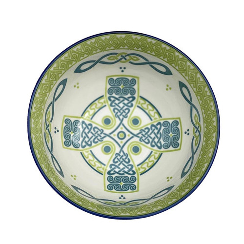 CL-104-41 Clara Celtic Cross Bowl Inside View Design ShamrockGift.com