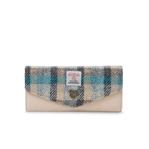 ISL-9311ISLTTL00 Ladies Harris Tweed Long Islander Wallet Islander Tartan ShamrockGift.com