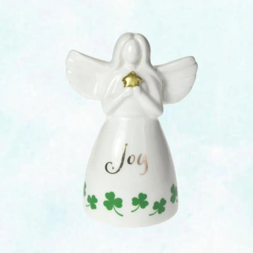 AIS-138094 Parian China Irish Guardian Angel Decoration Joy ShamrockGift.com