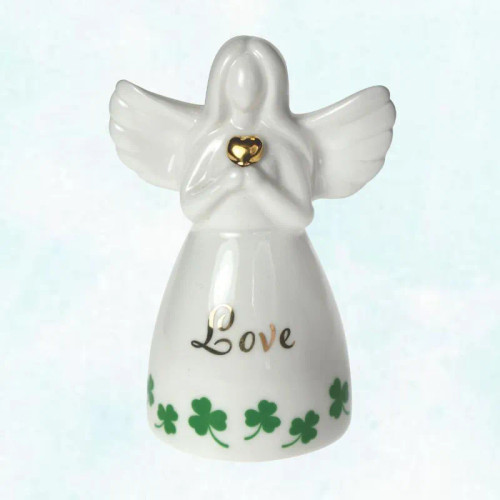 AIS-138070 Parian China Irish Guardian Angel Decoration Love ShamrockGift.com
