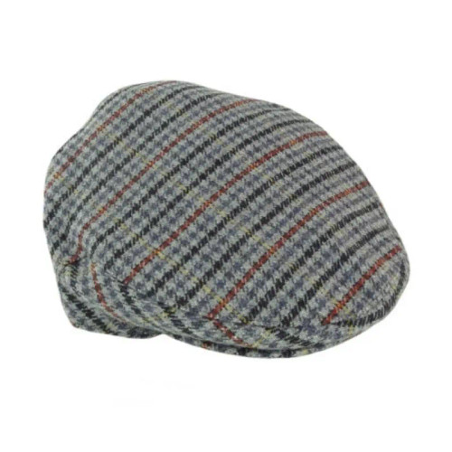 GA-GH0320- Men's Wool Scottish Plaid Flat Cap Tweed 2 ShamrockGift.com
