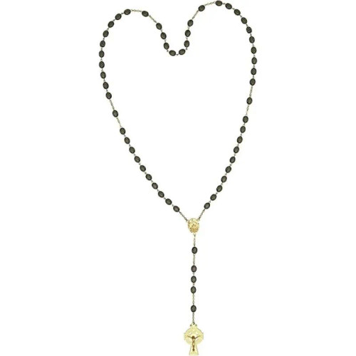 JCW-G51202 Shamrock Engraved Beads Ceramic Irish Rosary Green ShamrockGift.com