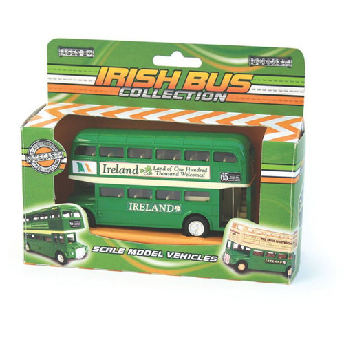 AIS-6164 Diecast Green Irish Souvenir Bus ShamrockGift.com