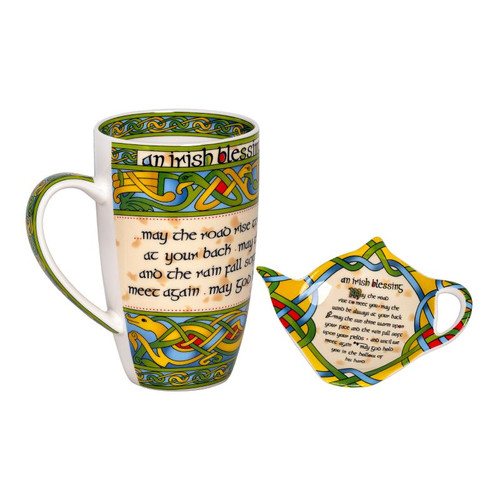 CL-TeaSet57wb Royal Tara Irish Blessing Tea Essentials Sets ShamrockGift.com