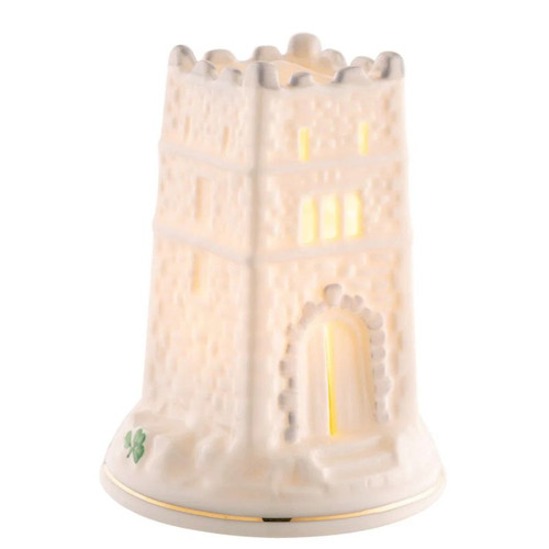 B45601-Belleek Hand Painted Monea Castle LED Votive Studio  ShamrockGift.com.jpg