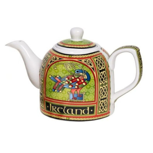 HI-Set-492 Celtic Peacock Teapot  ShamrockGift.com