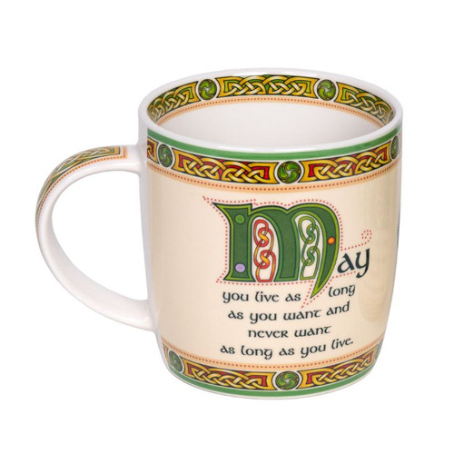 HI-Set-505 Traditional Irish Breakfast Tea & Mug May You ShamrockGift.com