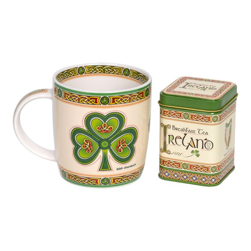 HI-Set-510 Traditional Irish Breakfast Tea & Mug Set Shamrock ShamrockGift.com