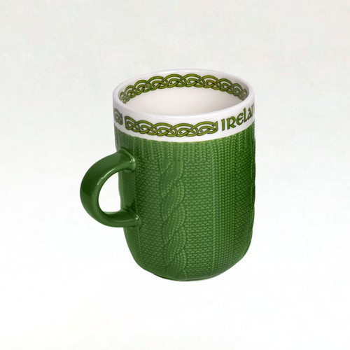 HI-Set-579 Tin of Breakfast Tea and Shortbread & Celtic Mugs  ShamrockGift.Com