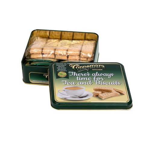 HI-Set-739 Irish Blessing Mug & Tin of Tea and Shotbread Set Afternoon Inside Tin ShamrockGift.com