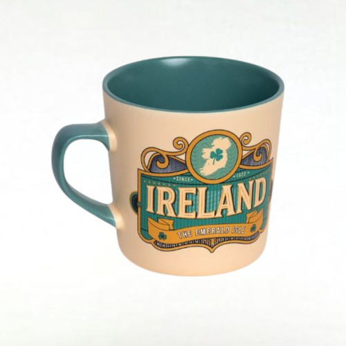 HI-Set-674 Vintage Ireland Mug Set with Dublin Mug ShamrockGift.com