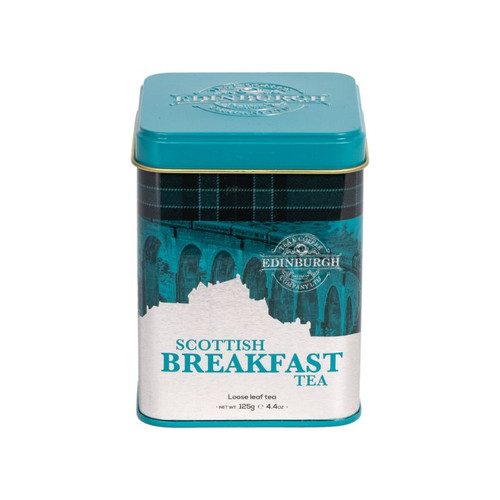 ETC-EDRG02 Scottish Breakfast Loose Leaf Tea in Tartan Tin Studio  ShamrockGift.com