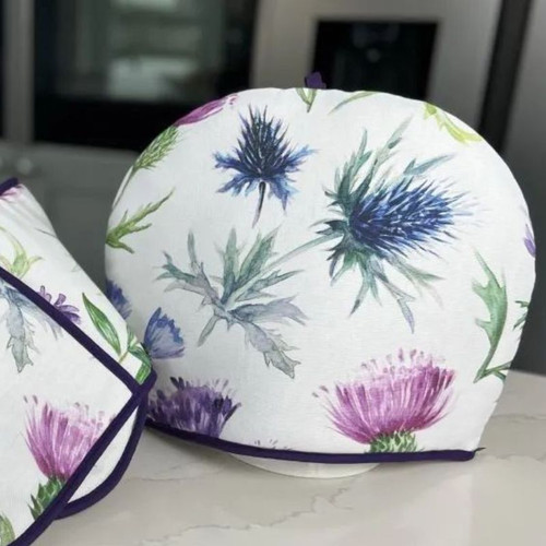B0899PC Scottish Thistle Cotton Kitchen Accessories  Tea Cosy  ShamrockGift.com