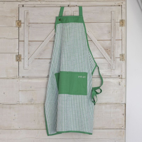 706-AP-GR-Green Irish Poli-dri Cotton Kitchen Accesories  Apron  ShamrockGift.com 