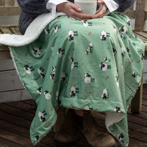 QFFLP Fluffy Irish Design Lap Blanket  ShamrockGift.com