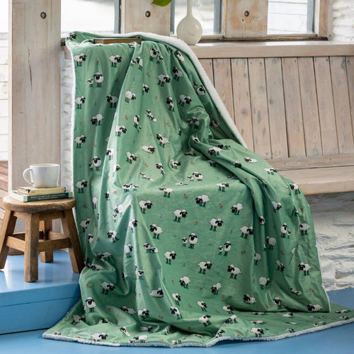 QFFBL Fluffy Irish Design Lap Blanket ShamrockGift.com