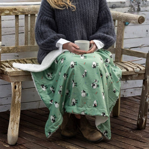 QFFLP Fluffy Irish Design Lap Blanket Lifestyle ShamrockGift.com