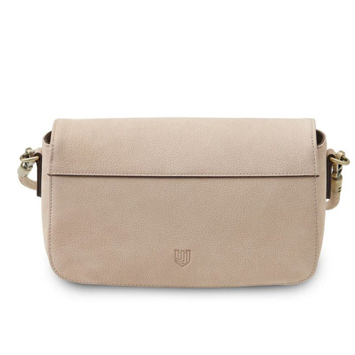 ISL-8356ISLTTL00 Islander Color Harris Tweed & Genuine Leather Clutch Bag Back View ShamrockGift.com