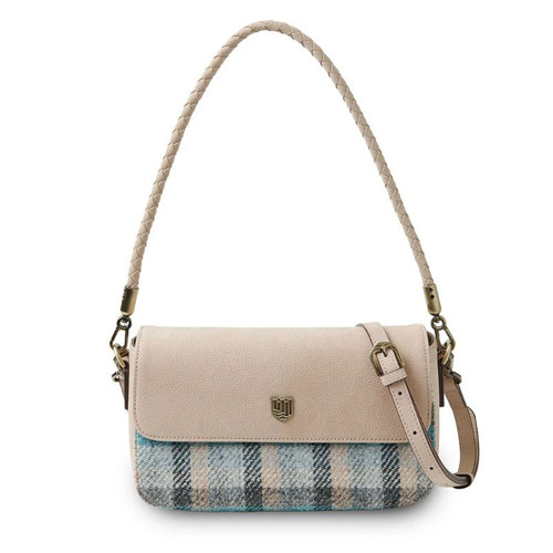 ISL-8356ISLTTL00 Islander Color Harris Tweed & Genuine Leather Clutch Bag ShamrockGift.com