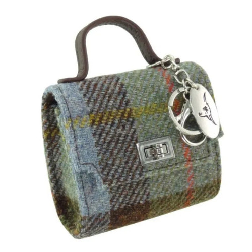 GA-LB1250-COL015-Macleod Small Scottish Harris Tweed Bag ShamrockGift.com