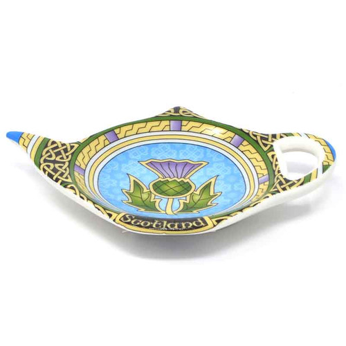 Royal Tara CL-88-68 Scottish Thistle Teabag Holder Celtic Window Shamrockgift.com