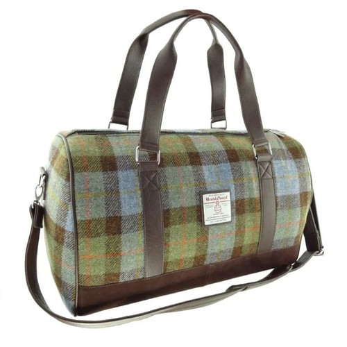 GA-LB1026-COL015-Macleod Handcrafted Harris Tweed Weekend Bag ShamrockGift.com