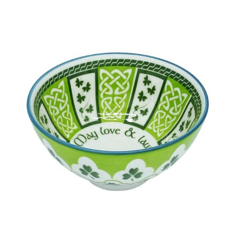 CL-104-432  Bone China Celtic Blessing Bowl ShamrockGift.com