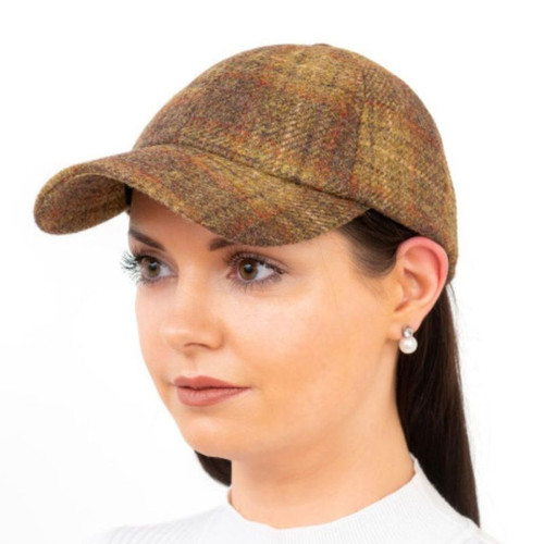HOF-BBPNW-Rustic-5388-4D-OS Women's New Wool Tartan Baseball Cap ShamrockGift.com