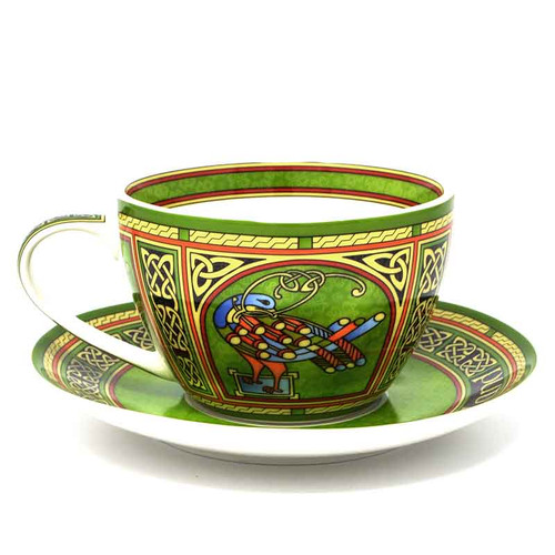 Royal Tara Celtic Peacock Cup & Saucer-Irish Weave CL-79-8 Shamrockgift.com