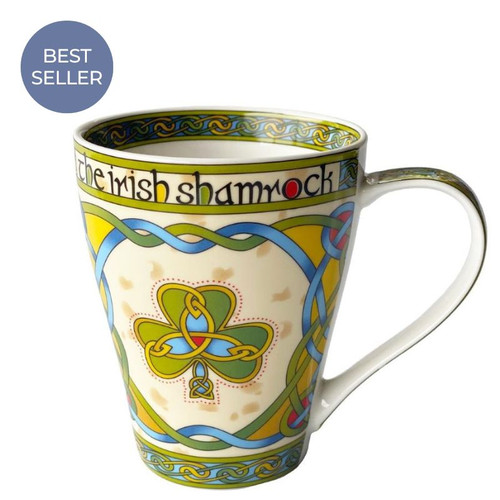 Royal Tara Shamrock Mug - Irish Weave main CL-73-2 ShamrockGift.com